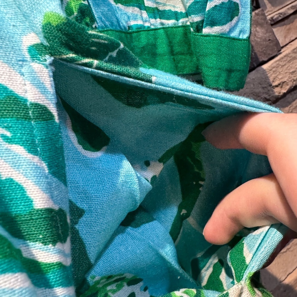 LA PLAGE
Maye Dress - Jungle Vines - Sky Blue & Greens Size XXS - Picture 8 of 8